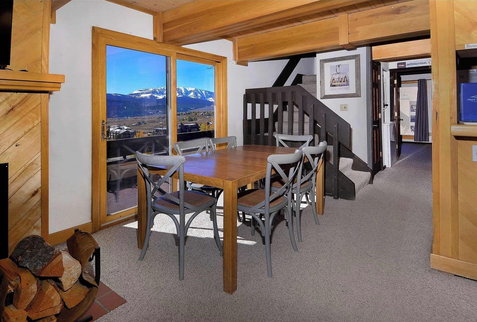 Dining, stairs to 2nd floor bedrooms