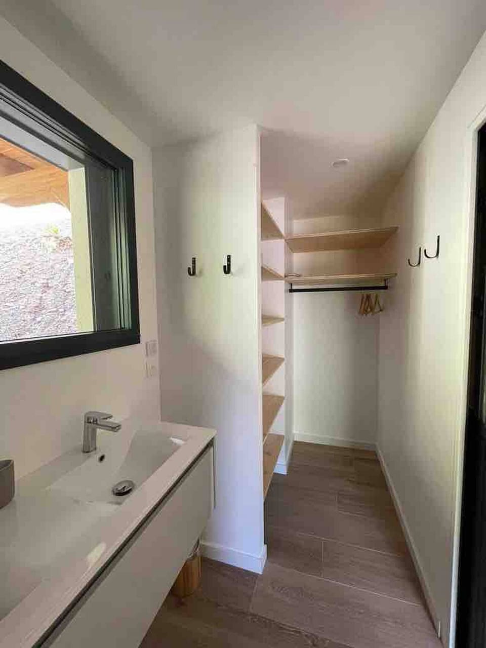 Bathroom with dressing room adjoining the master suite