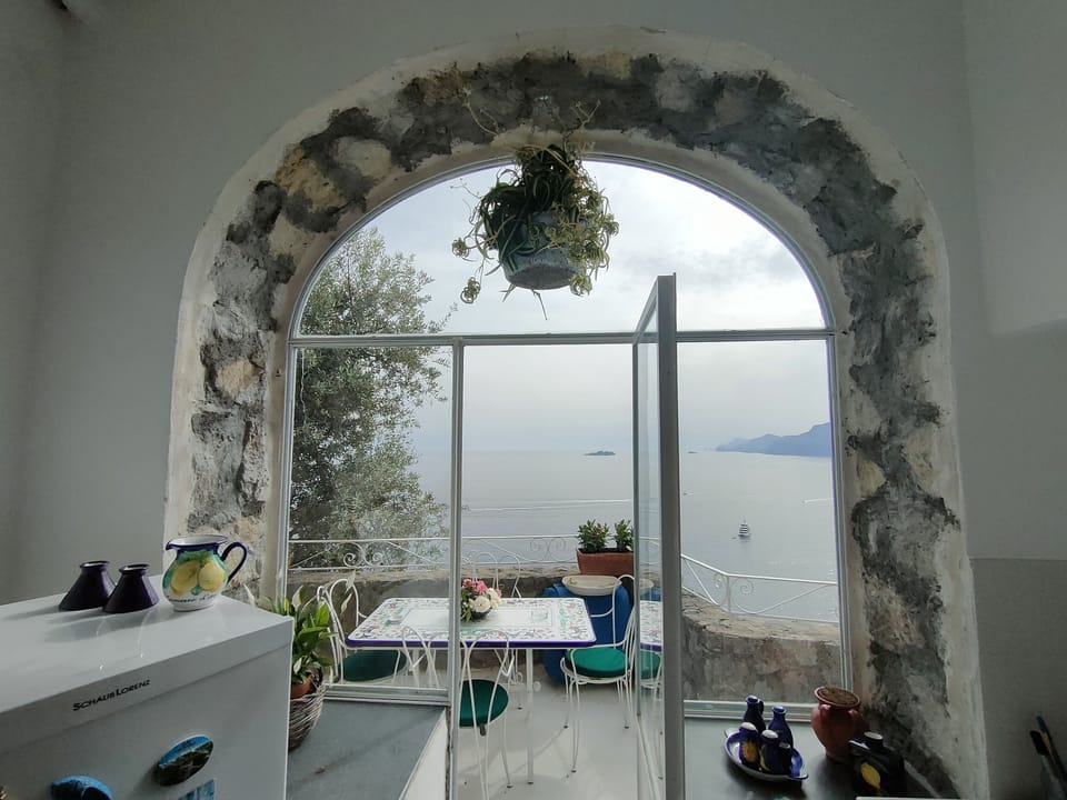 Panoramic Villa | Private kitchen | Fridge, coffee/tea maker