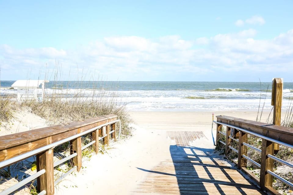 Public beach access at the end of the street. Just a 1 minute walk!