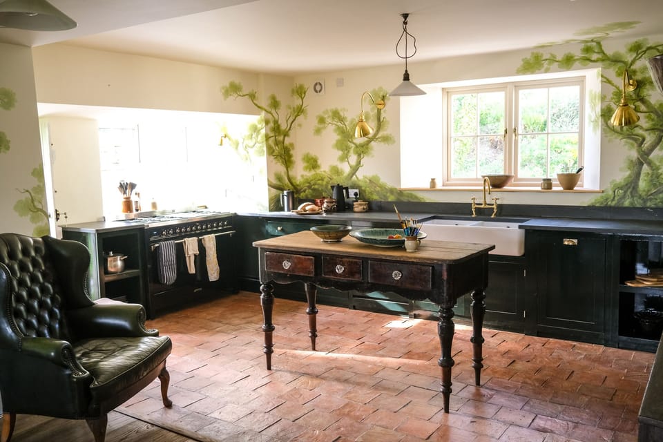 Fridge, dishwasher, electric kettle, toaster