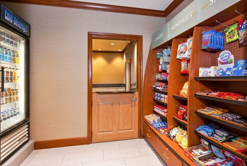 Grab a snack or drink—enjoy a selection of treats and refreshments just steps away.