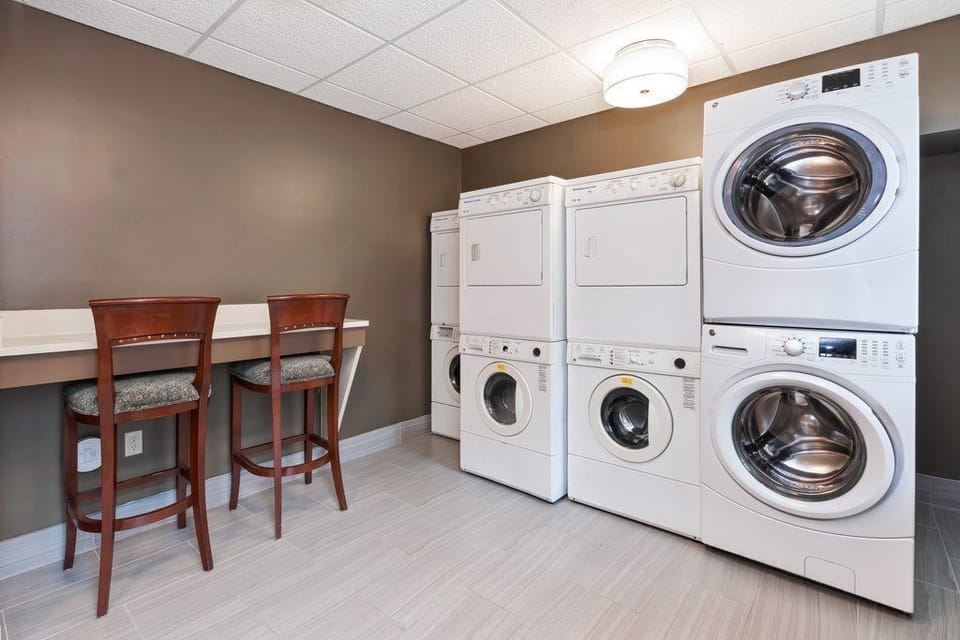 Convenient laundry facilities offer you the ease of freshening up your travel wardrobe.