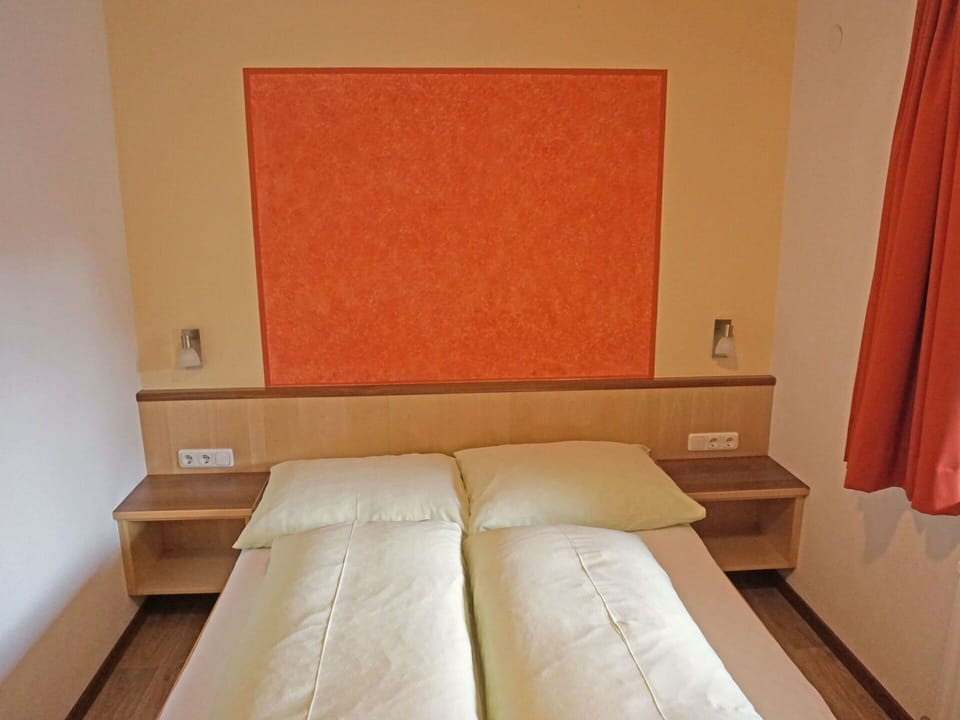 Furniture, Property, Comfort, Orange, Wood, Building, Bed, Flooring, Floor, Bed Frame