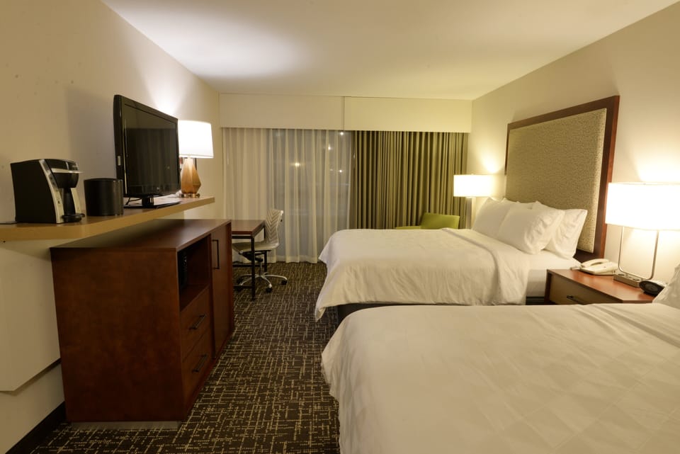 Standard Room, 2 Queen Beds, Pool Access | In-room safe, iron/ironing board, free cribs/infant beds, rollaway beds