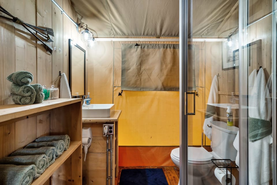 Our showers feature endless hot water, body sprays and great water pressure!