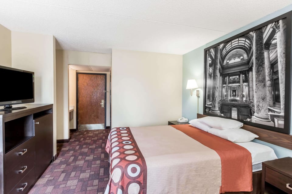 In-room safe, desk, iron/ironing board, free cribs/infant beds