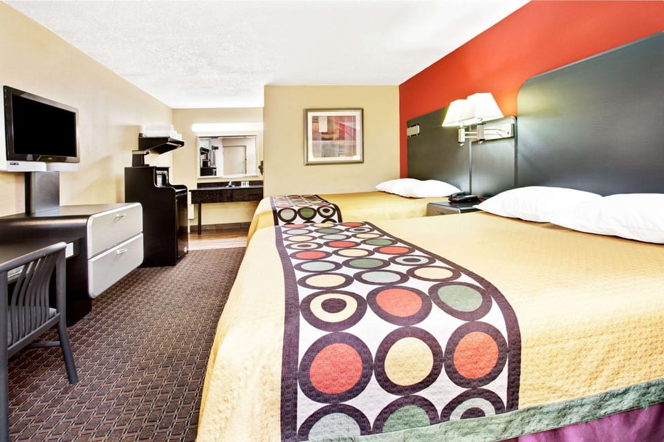 Standard Room, 2 Queen Beds | In-room safe, WiFi (free), bed sheets
