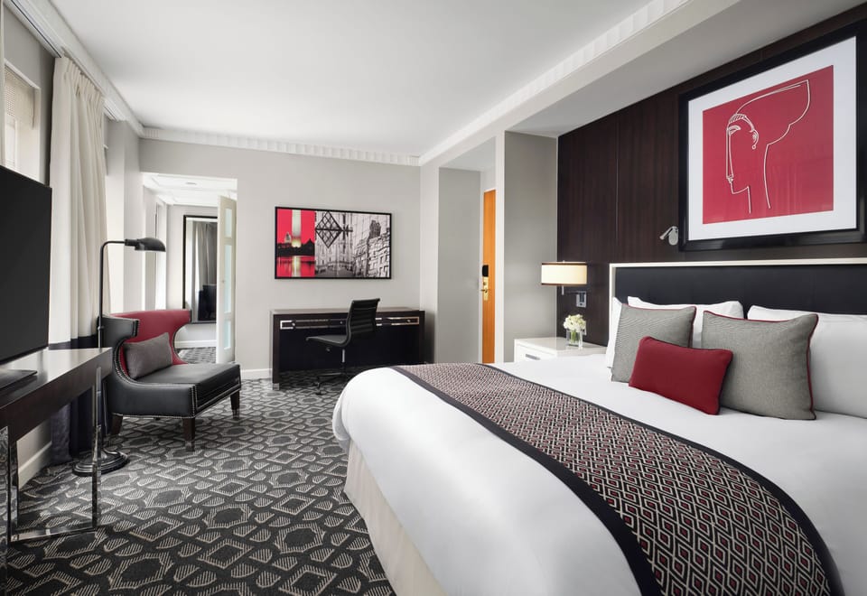 Premium bedding, down comforters, pillowtop beds, minibar