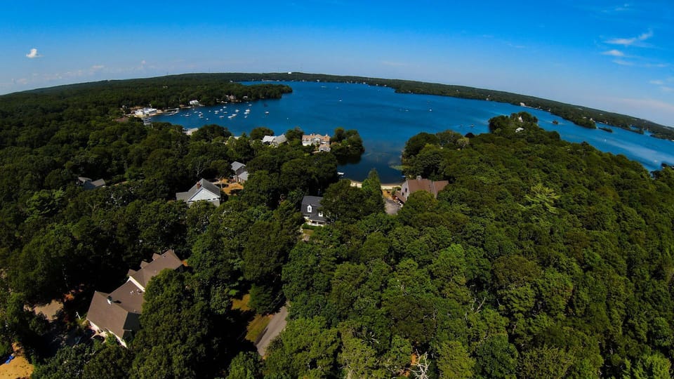 Aerial view of Lake Wequaquet