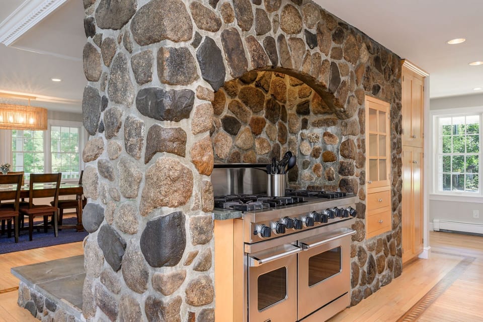 Custom Stone Hearth