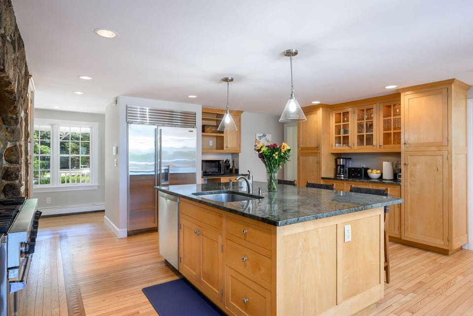 Kitchen with stainless appliances