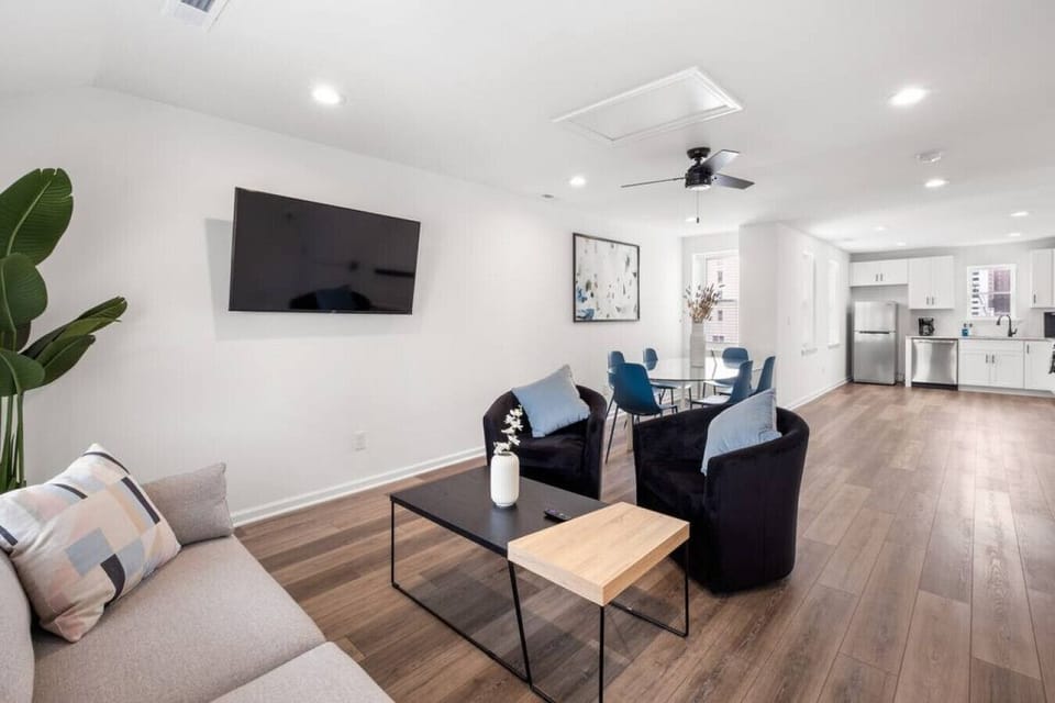 Awaken your senses and start your day off sipping on a perfectly brewed coffee in this living room.
