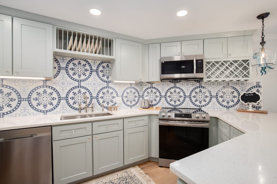 Kitchen with modern appliances