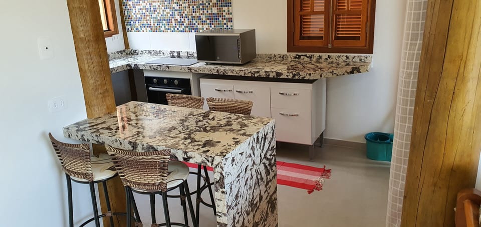 Exclusive Chalet | Private kitchen | Full-size fridge, microwave, oven, stovetop