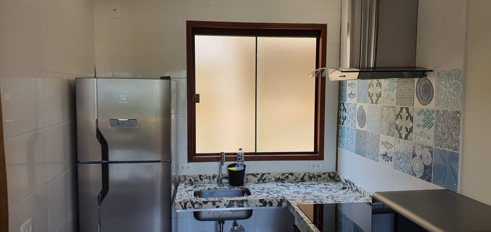 Exclusive Chalet | Private kitchen | Full-size fridge, microwave, oven, stovetop