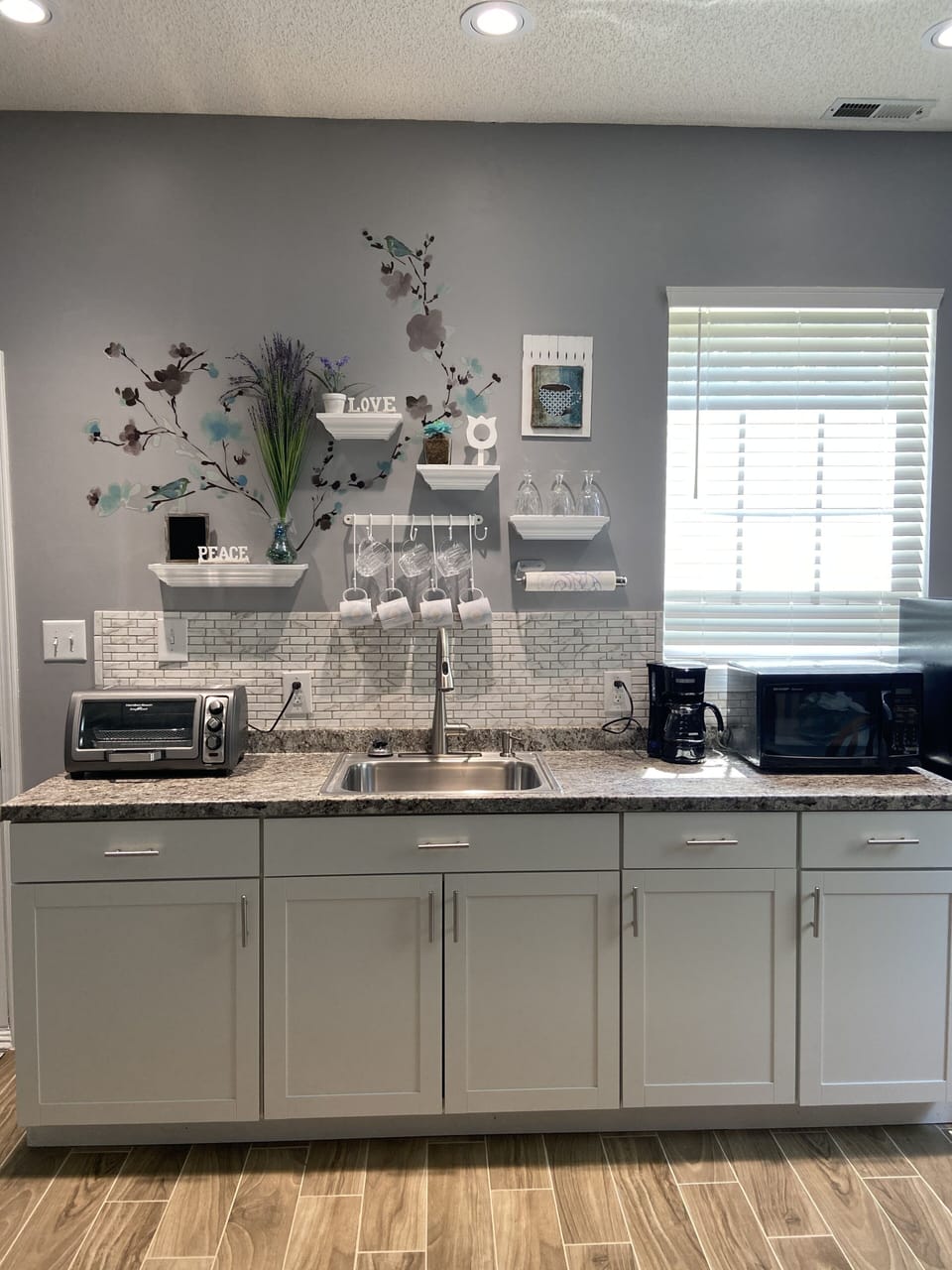 Cute contemporary kitchenette with all the basics.