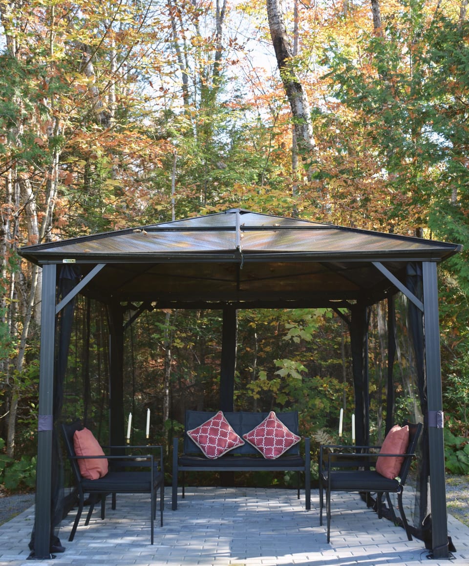 Gazebo near waterfront