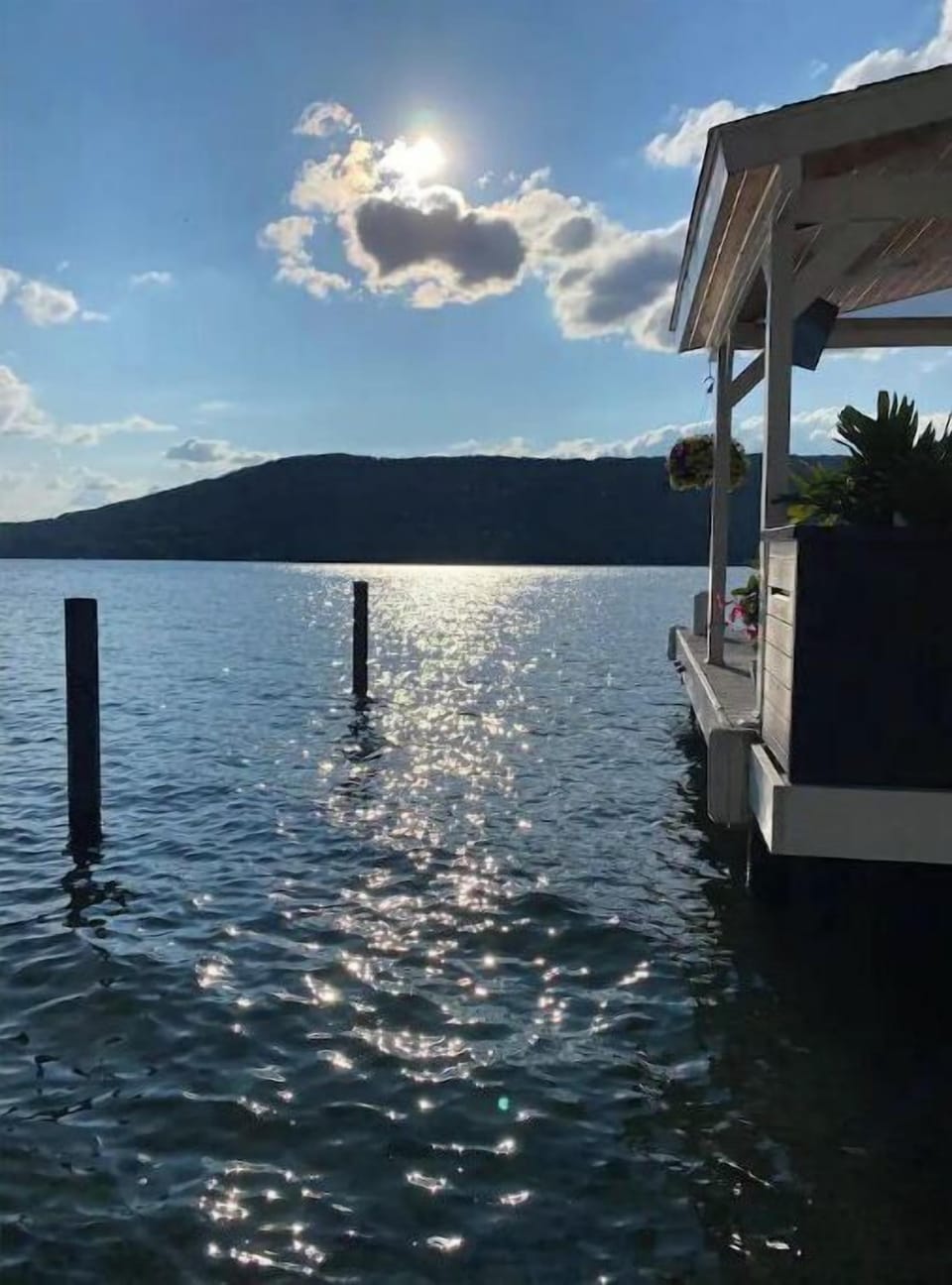 Private boat slip to securely accommodate up to 24ft boat during your stay. 