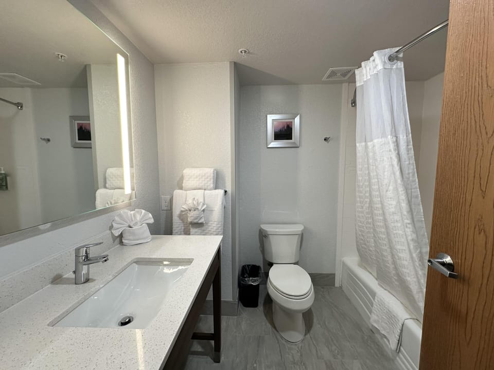 Standard Room, 2 Queen Beds, Non Smoking, Refrigerator & Microwave | Accessible bathroom