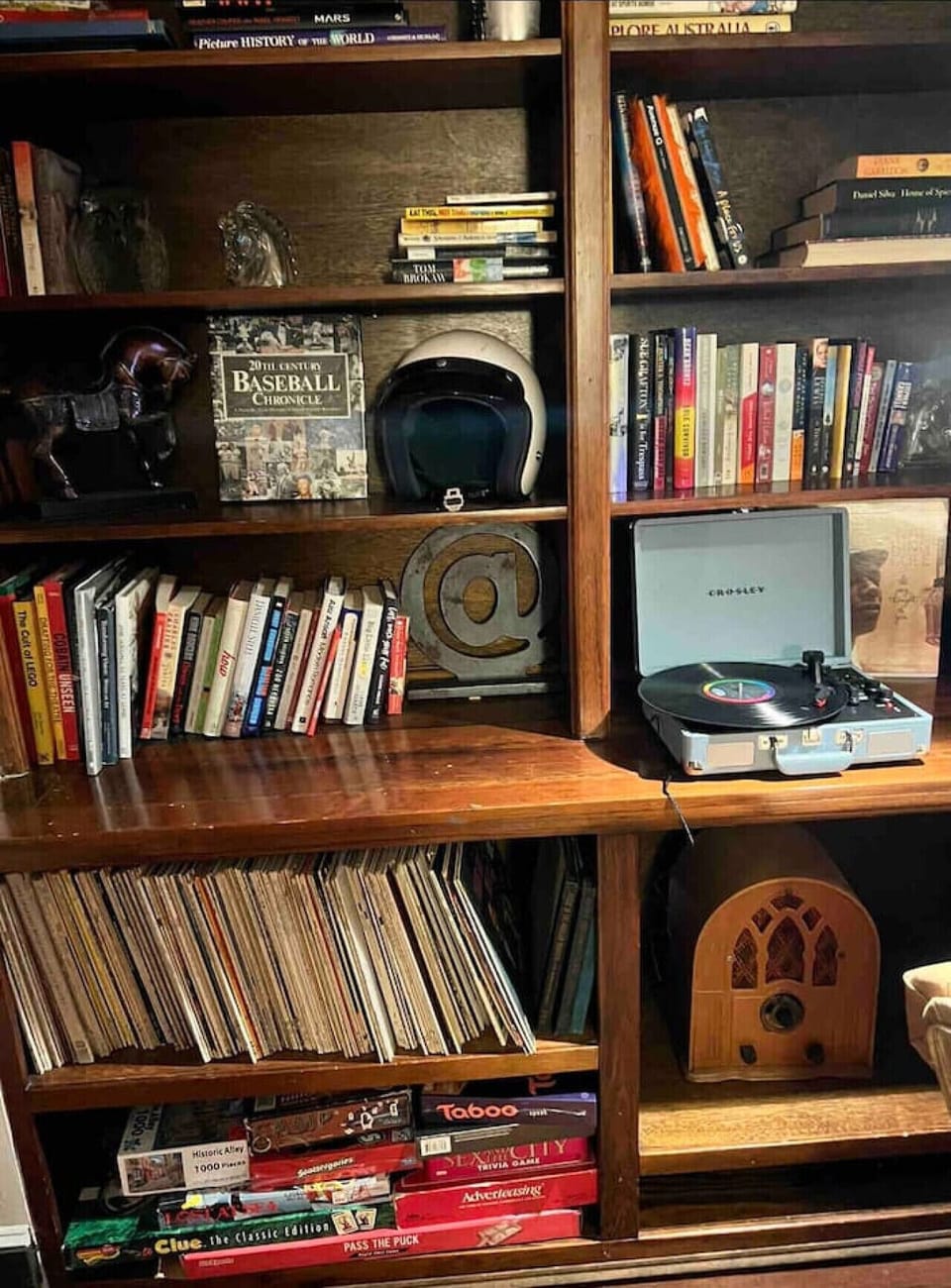 Record collection, board games and books!
