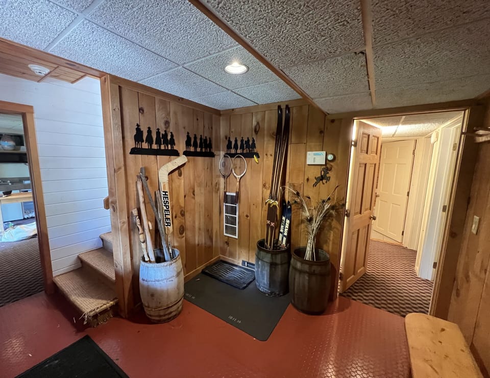 The main house mud room main entrance.
