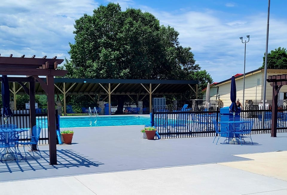 Access to pool with pass provided. Fees apply per person per day
