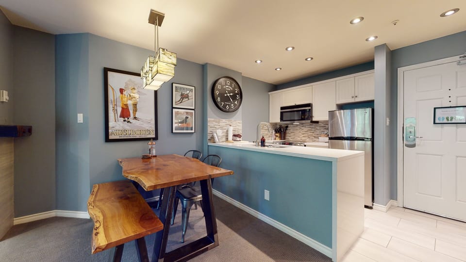 Dining and kitchen