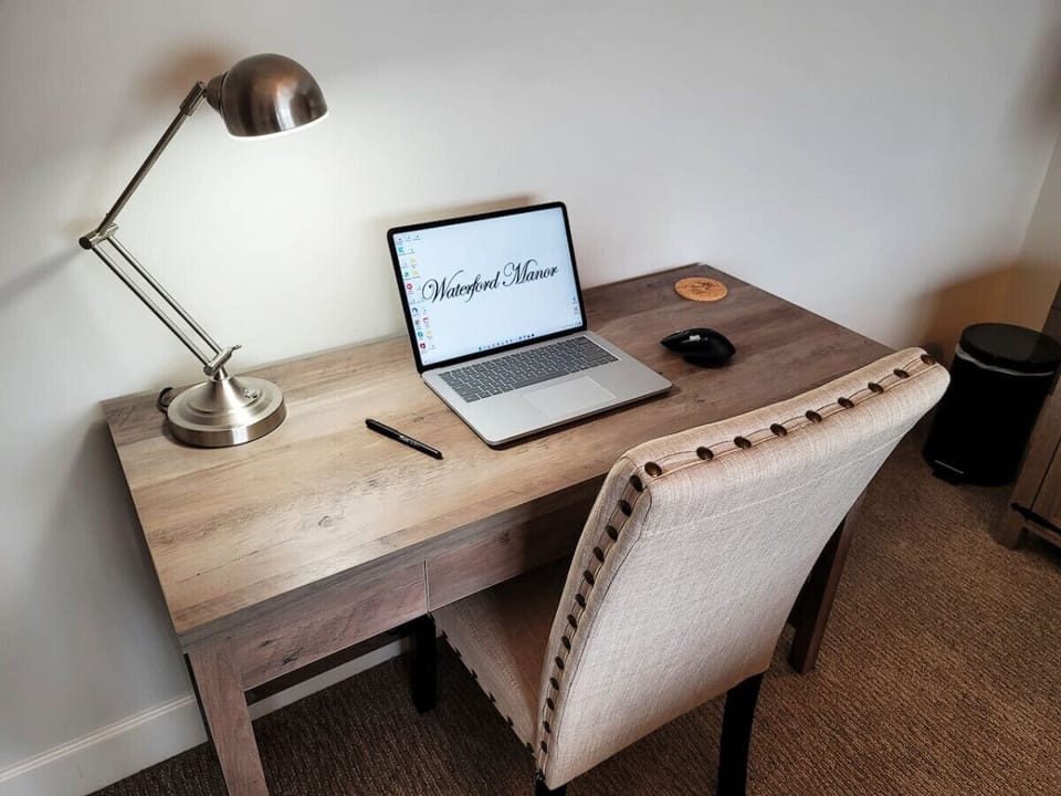 Quiet workspace perfect for remote work or planning your stay.