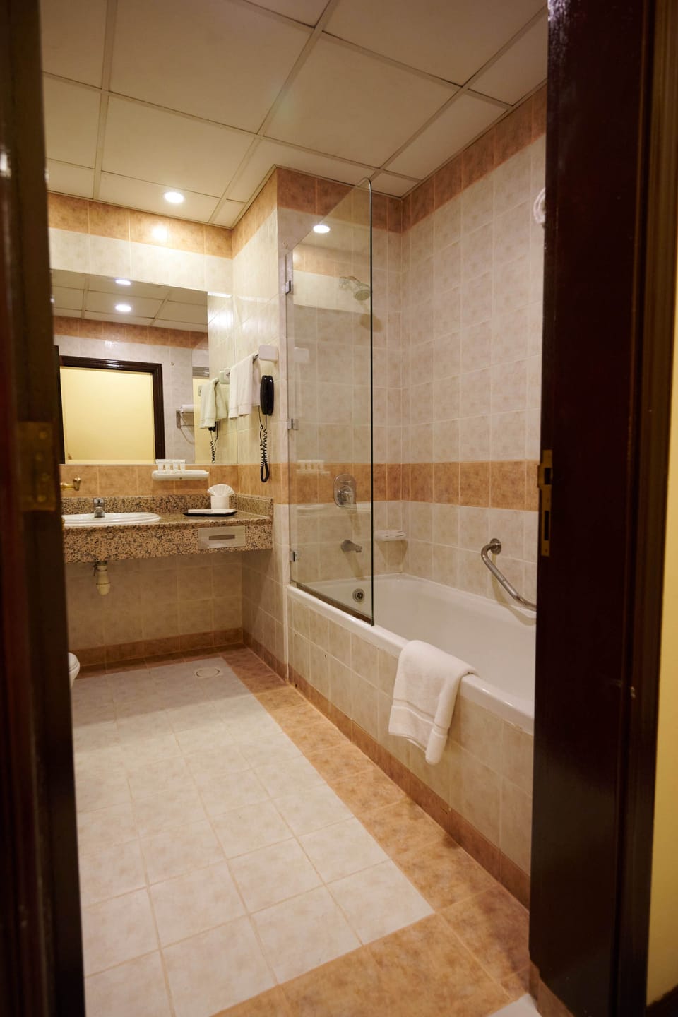 Executive Suite, 1 King Bed | Bathroom | Combined shower/tub, rainfall showerhead, free toiletries, towels