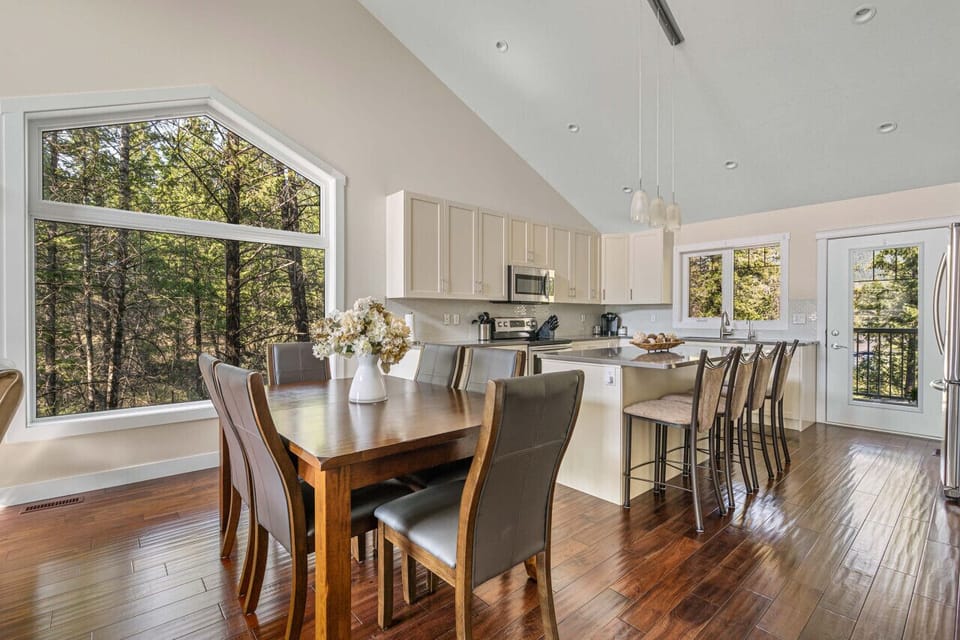 Dining area and kitchen