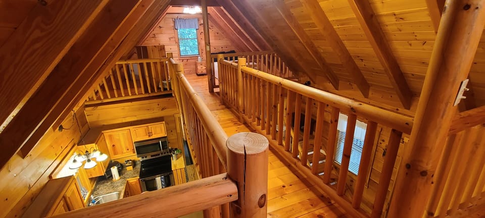 Upper level overlooking main areas