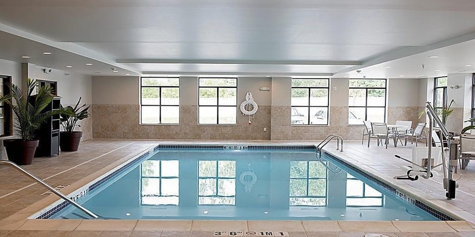 Spend time with family and friends in the indoor pool.