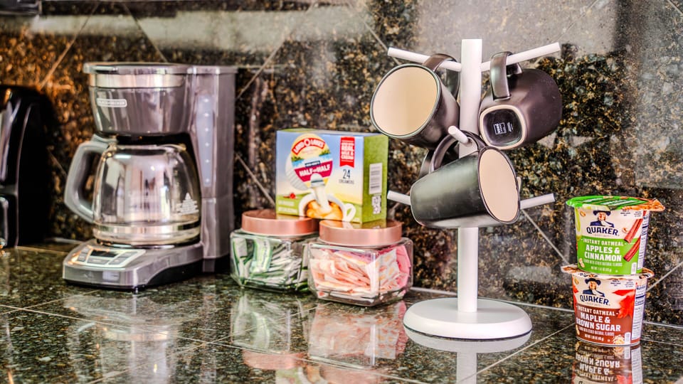 Your retreat's haven for the ultimate coffee, tea, and breakfast experience.
