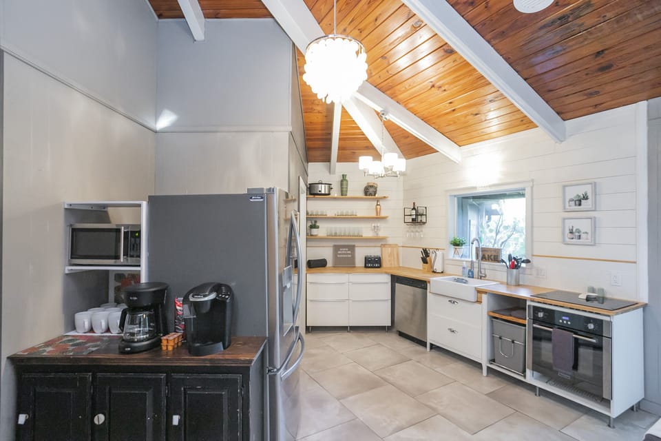 Kitchen and coffee area.
