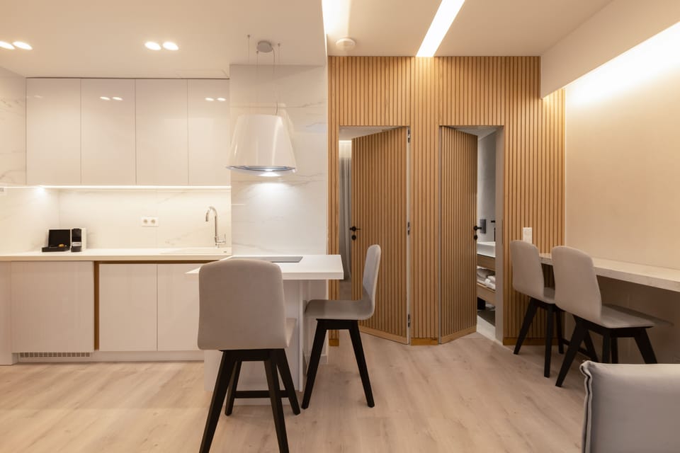 Junior Suite with Jacuzzi | Private kitchen | Espresso maker, coffee/tea maker, full-size fridge, microwave
