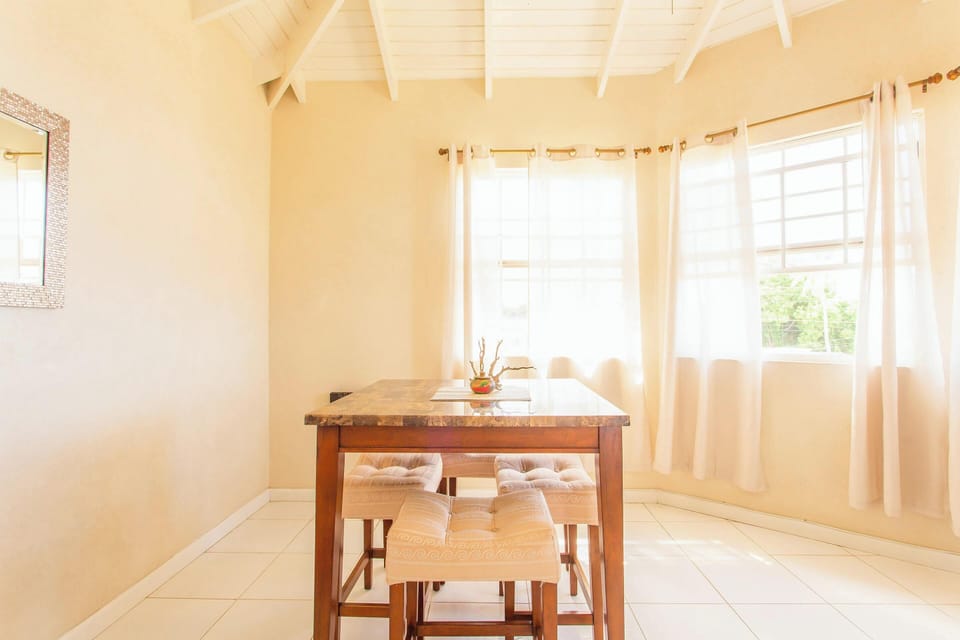 A beautiful sun-drenched area to dine
