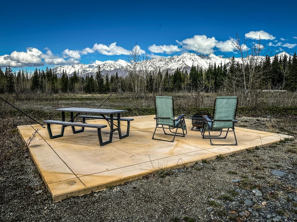 Relaxing outdoor space to enjoy the views with.