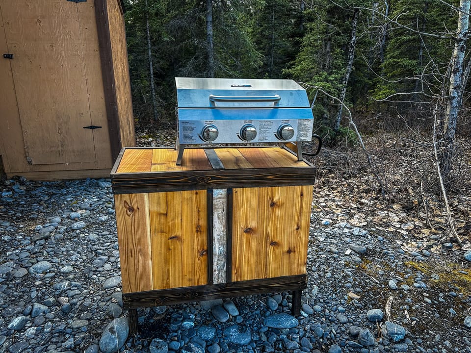 Gas grill with propane provided.