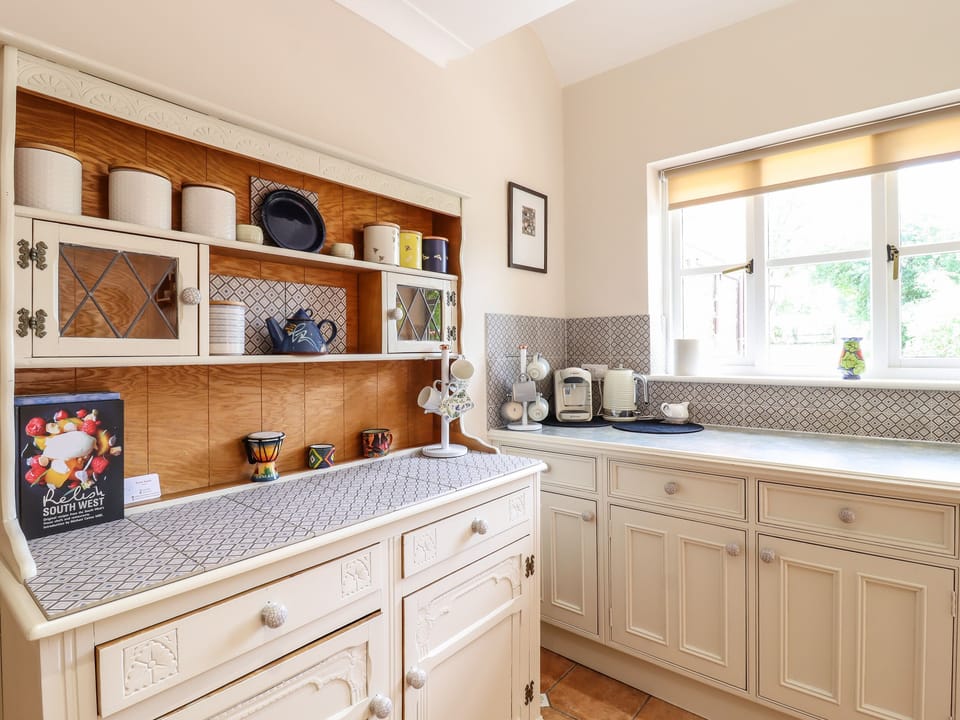 Fridge, dishwasher, electric kettle, toaster