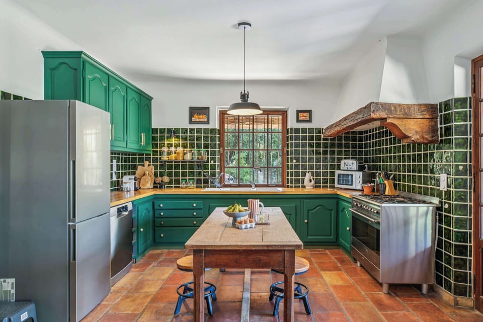 Rustic fully equipped kitchen