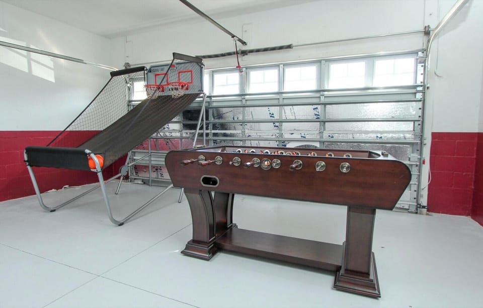 Game Room 2 Downstairs
Foosball- Basketball Hoops