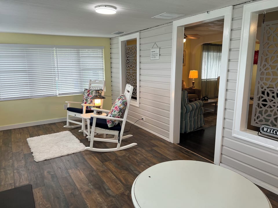 Cozy front porch rockers