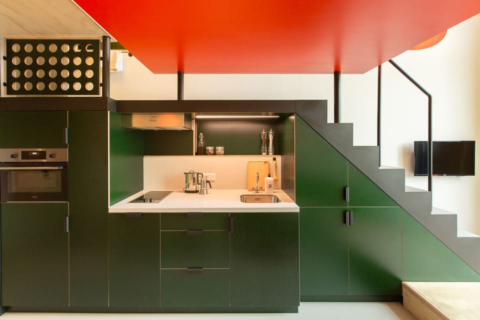 Studio, Balcony | Private kitchen