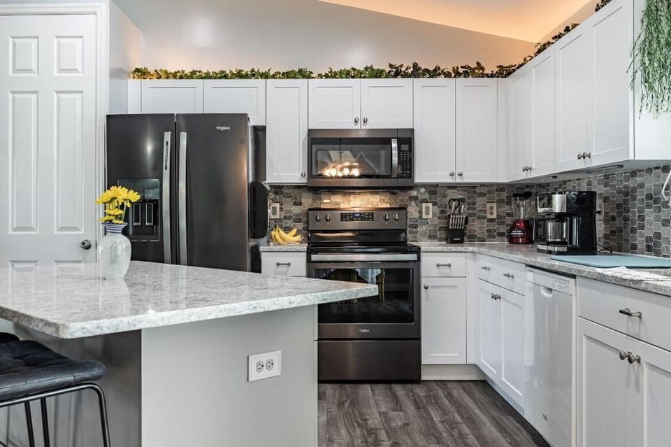 Kitchen with granite counter tops