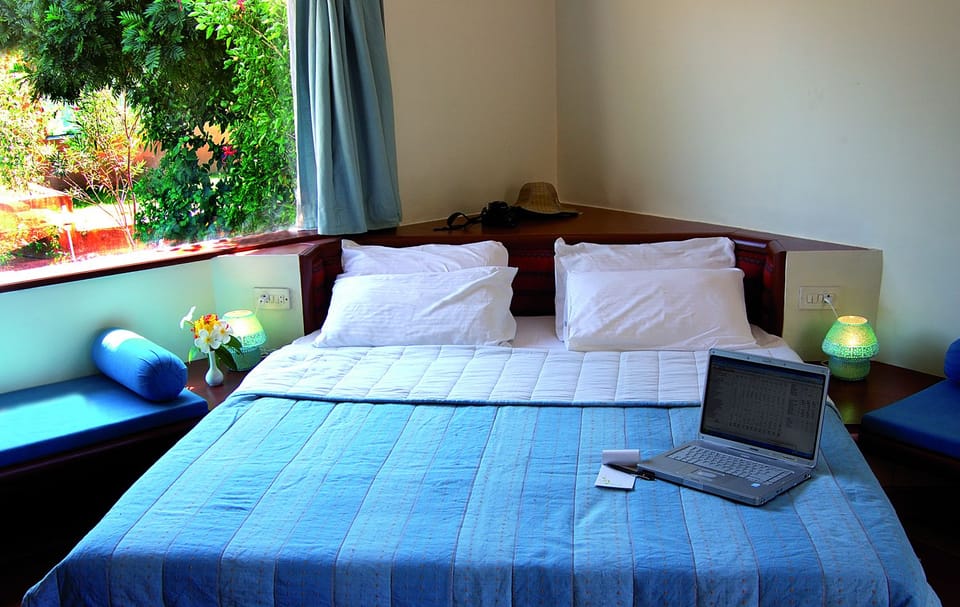 In-room safe, desk, laptop workspace, blackout drapes