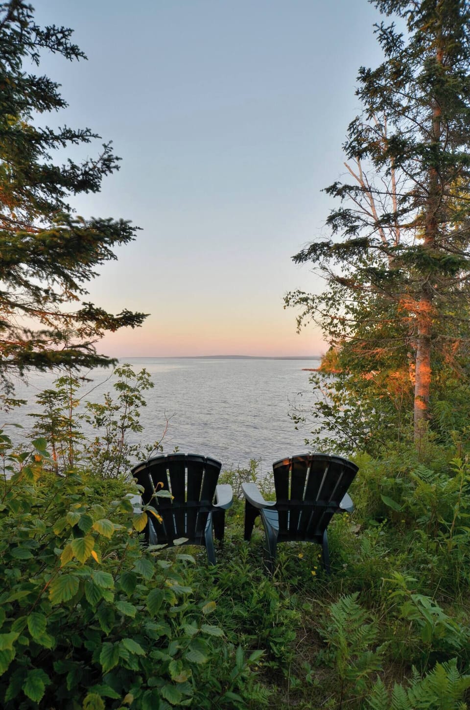 Sunset views on the property: there's no better way to spend an evening on the South Shore!