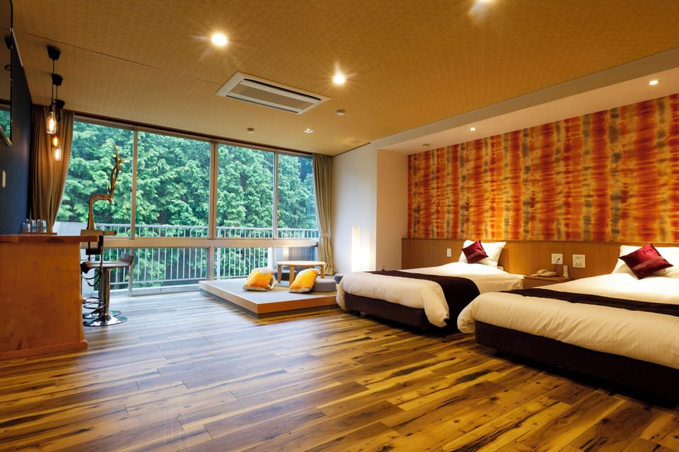 Deluxe Quadruple Room  Premium Japanese-Western Room with Beer and ReFa Amenities | In-room safe, desk, WiFi (free)