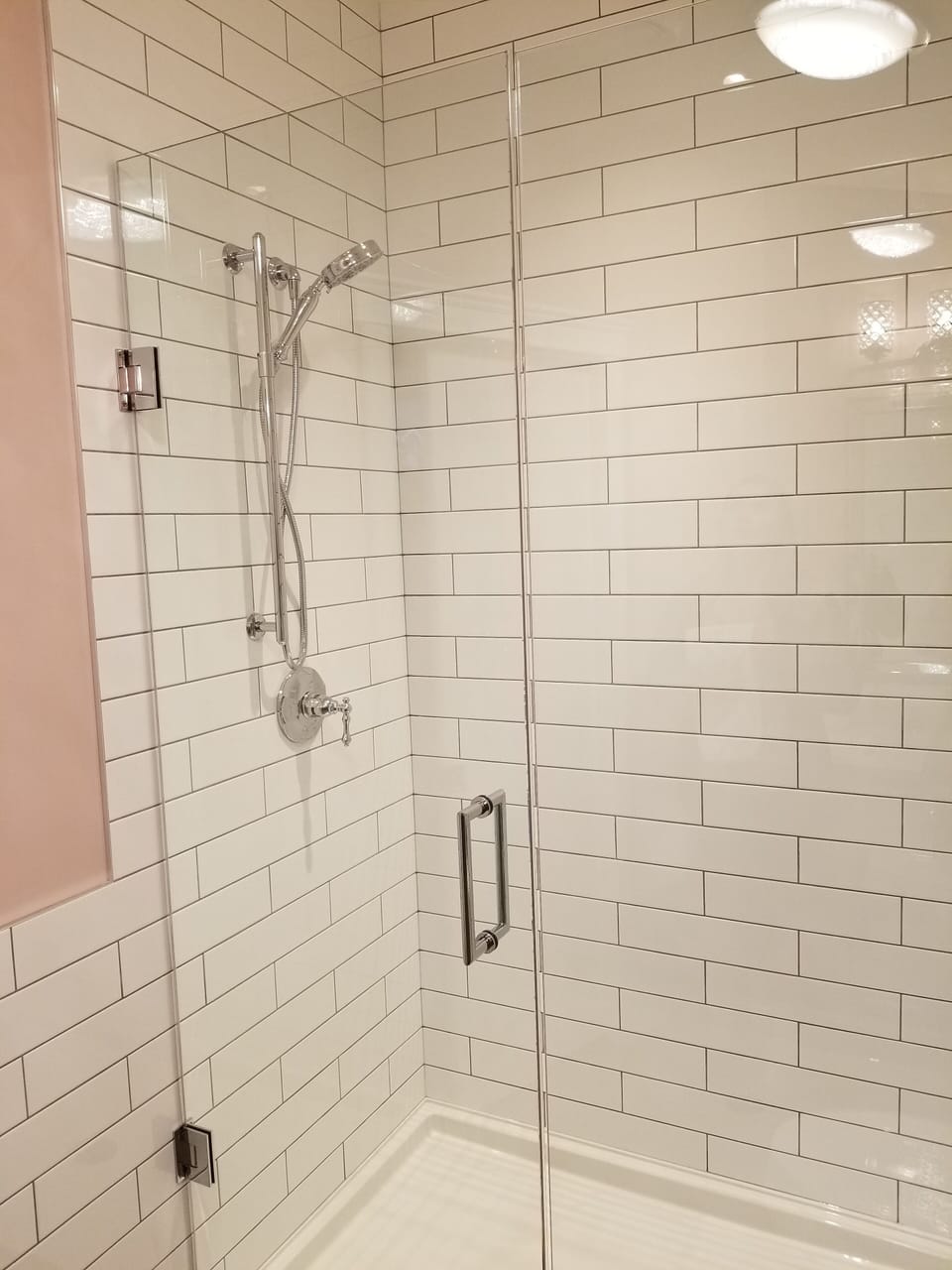 Castle Mountain, 1 King Bed, 2nd floor, A/C, Mountain View, deck | Bathroom shower