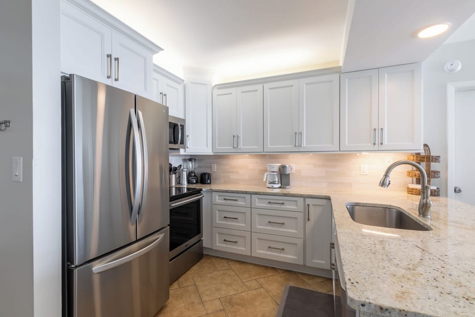 Kitchen is well equipped for guests who love to cook